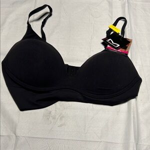 Maidenform‎ Support Padded Black Bra NO Underwire Size M Mediem